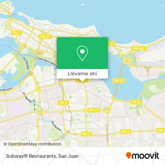 Mapa de Subway® Restaurants