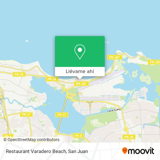 Mapa de Restaurant Varadero Beach