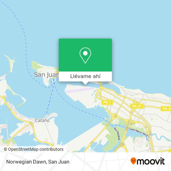 Mapa de Norwegian Dawn