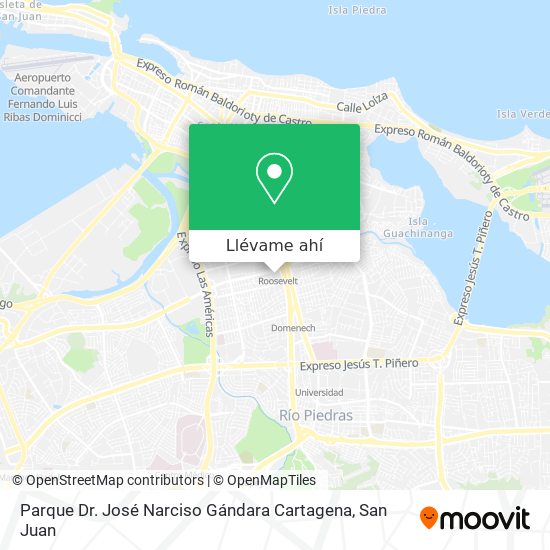 Mapa de Parque Dr. José Narciso Gándara Cartagena