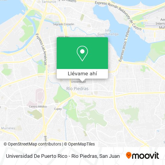 Mapa de Universidad De Puerto Rico - Rio Piedras