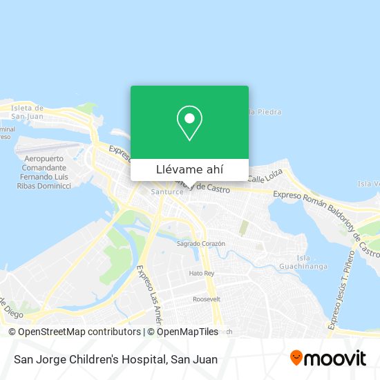 Mapa de San Jorge Children's Hospital
