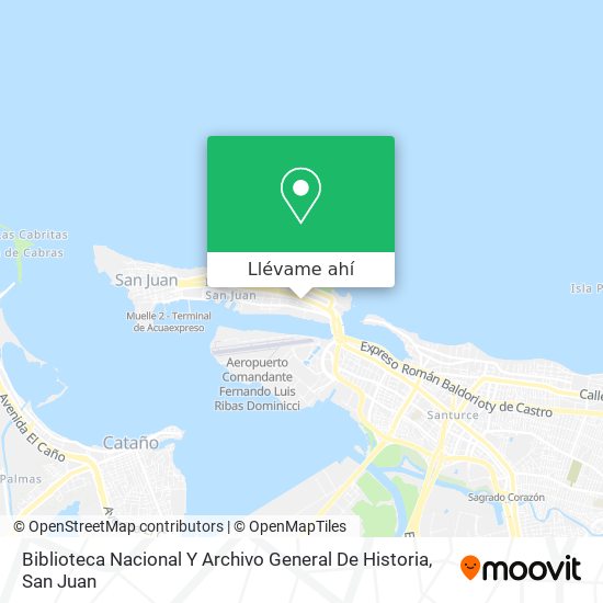 Mapa de Biblioteca Nacional Y Archivo General De Historia