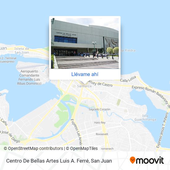 Mapa de Centro De Bellas Artes Luis A. Ferré