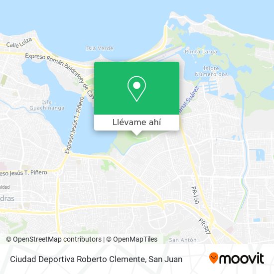 Mapa de Ciudad Deportiva Roberto Clemente