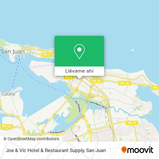 Mapa de Joe & Vic Hotel & Restaurant Supply