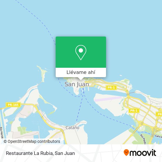 Mapa de Restaurante La Rubia