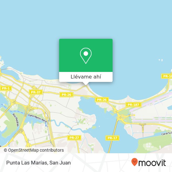 Mapa de Punta Las Marías