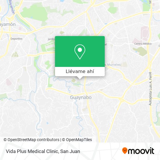 Mapa de Vida Plus Medical Clinic