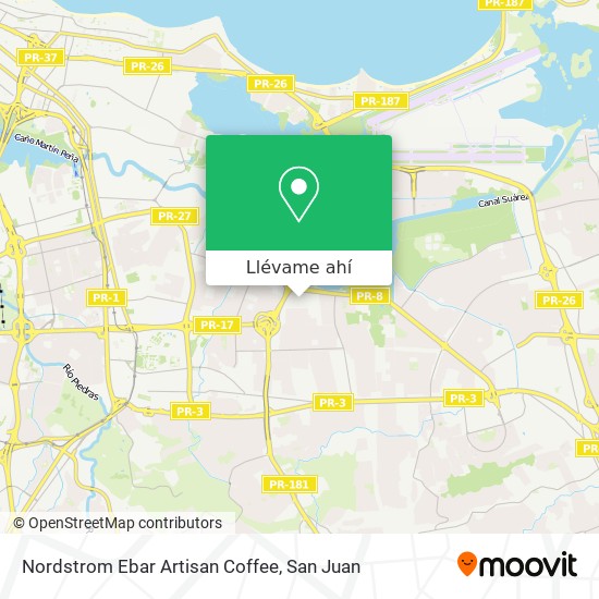 Mapa de Nordstrom Ebar Artisan Coffee