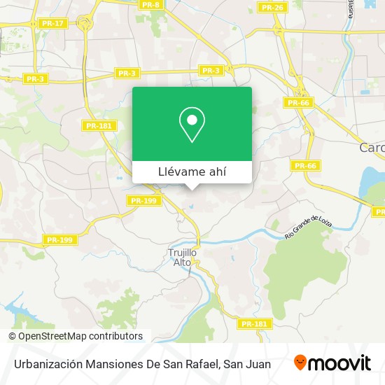 Mapa de Urbanización Mansiones De San Rafael