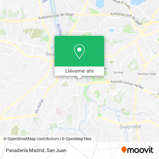 Mapa de Panadería Madrid