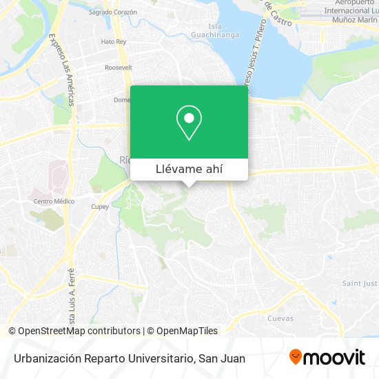 Mapa de Urbanización Reparto Universitario