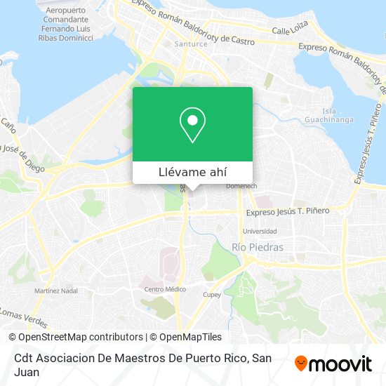Mapa de Cdt Asociacion De Maestros De Puerto Rico