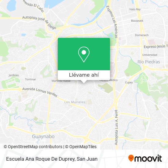 Mapa de Escuela Ana Roque De Duprey