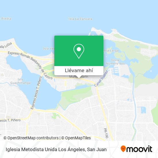Mapa de Iglesia Metodista Unida Los Ángeles
