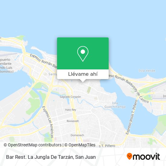 Mapa de Bar Rest. La Jungla De Tarzán