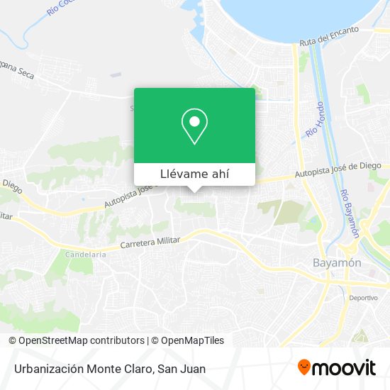 Mapa de Urbanización Monte Claro