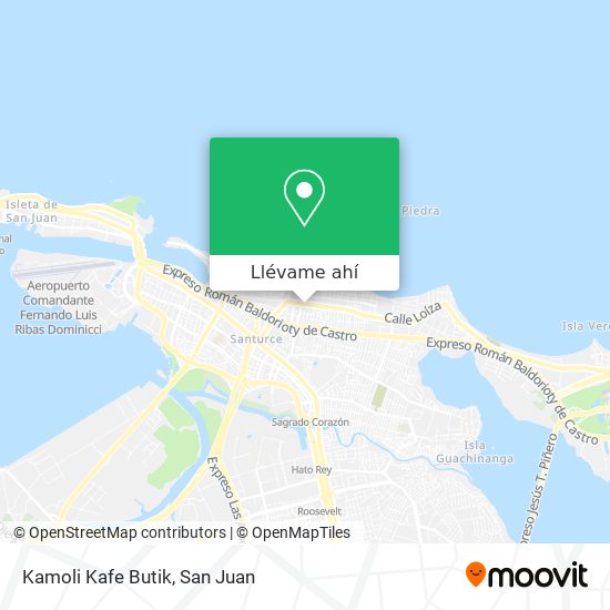 Mapa de Kamoli Kafe Butik