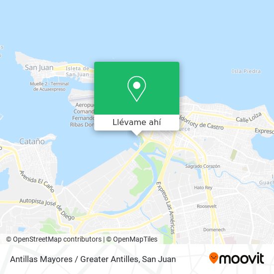 Mapa de Antillas Mayores / Greater Antilles