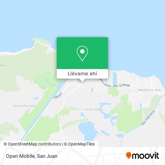 Mapa de Open Mobile