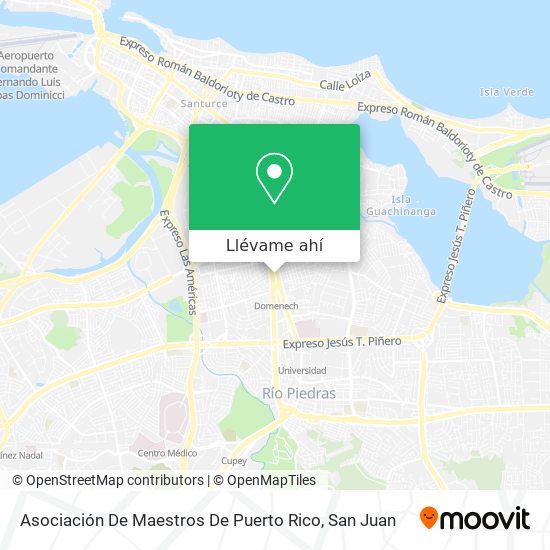 Mapa de Asociación De Maestros De Puerto Rico
