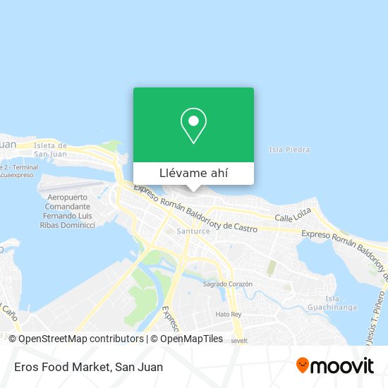 Mapa de Eros Food Market
