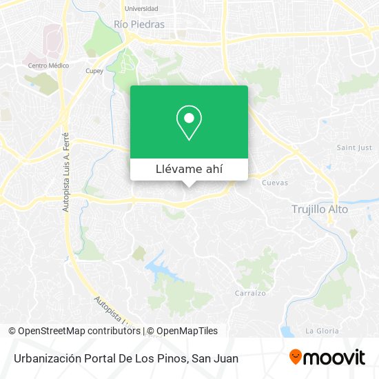 Mapa de Urbanización Portal De Los Pinos
