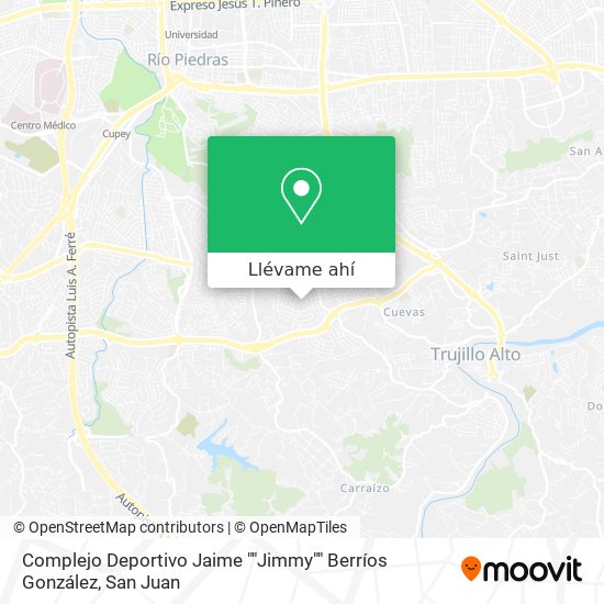 Mapa de Complejo Deportivo Jaime ""Jimmy"" Berríos González