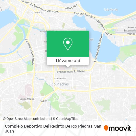 Mapa de Complejo Deportivo Del Recinto De Río Piedras