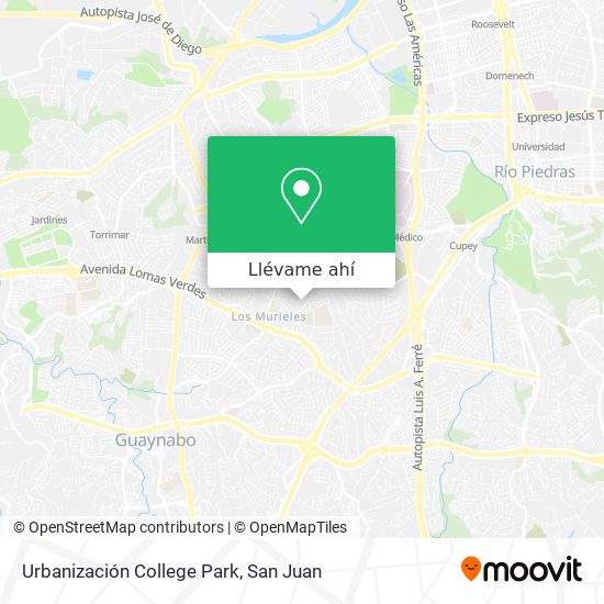 Mapa de Urbanización College Park