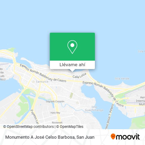 Mapa de Monumento A José Celso Barbosa