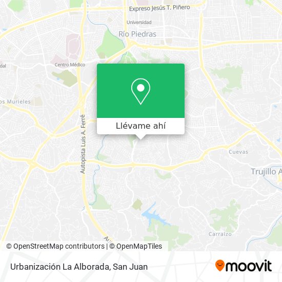 Mapa de Urbanización La Alborada