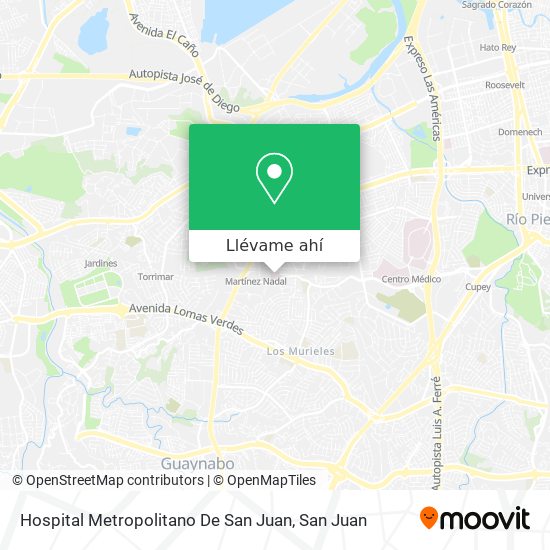 Mapa de Hospital Metropolitano De San Juan