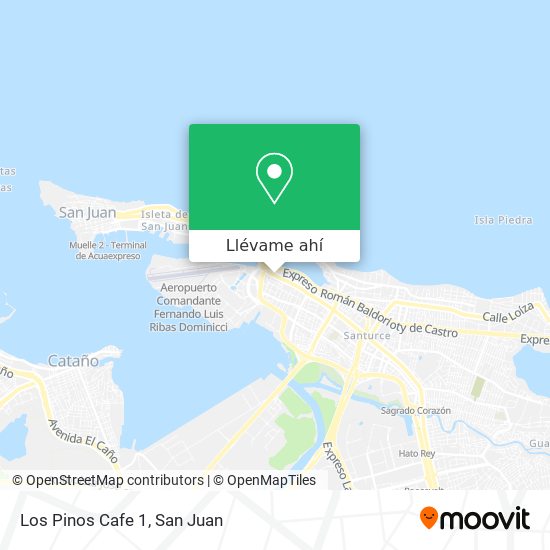 Mapa de Los Pinos Cafe 1