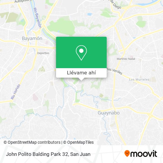 Mapa de John Polito Balding Park 32