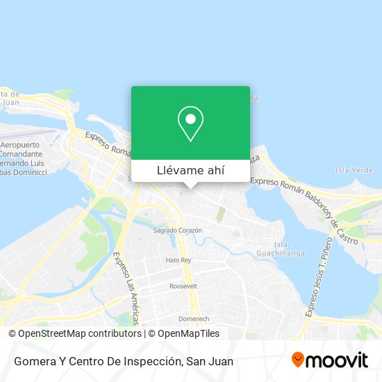 Mapa de Gomera Y Centro De Inspección