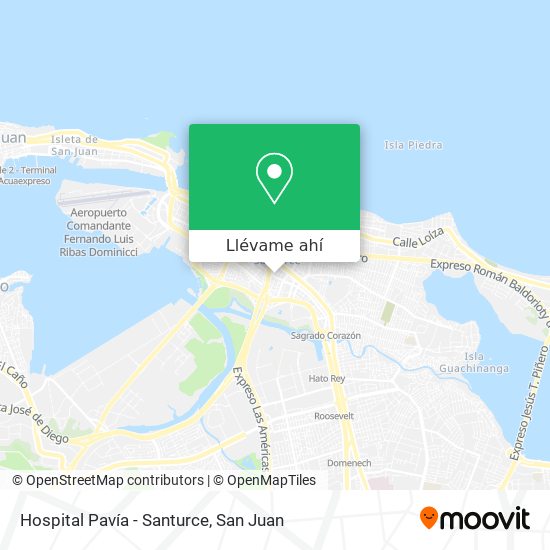 Mapa de Hospital Pavía - Santurce