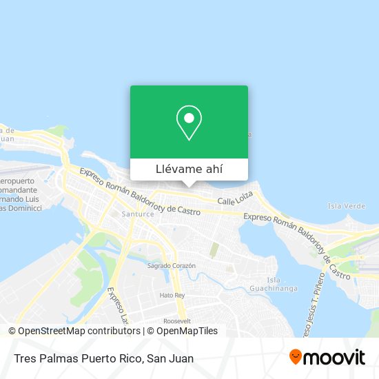 Mapa de Tres Palmas Puerto Rico