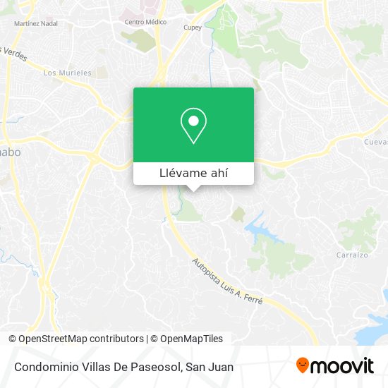 Mapa de Condominio Villas De Paseosol