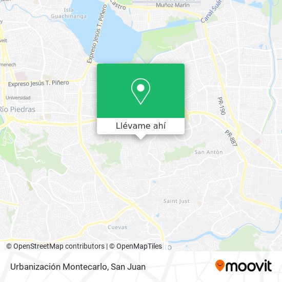 Mapa de Urbanización Montecarlo