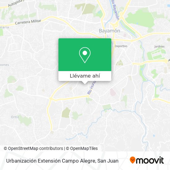 Mapa de Urbanización Extensión Campo Alegre