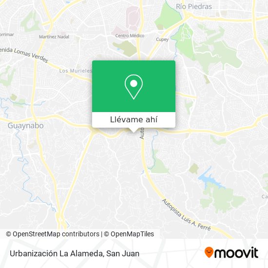 Mapa de Urbanización La Alameda
