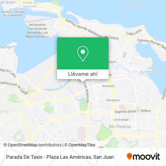 Mapa de Parada De Taxis - Plaza Las Américas