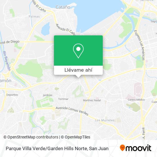 Mapa de Parque Villa Verde / Garden Hills Norte