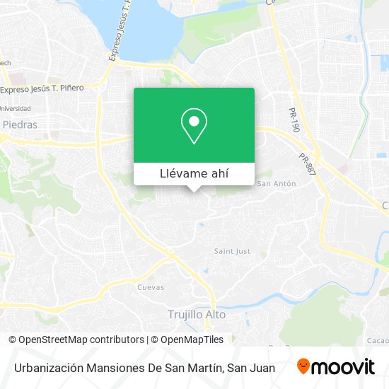 Mapa de Urbanización Mansiones De San Martín