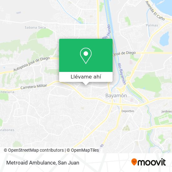 Mapa de Metroaid Ambulance