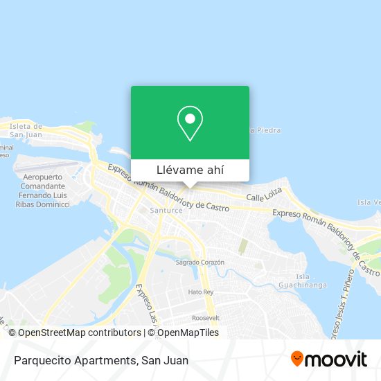 Mapa de Parquecito Apartments