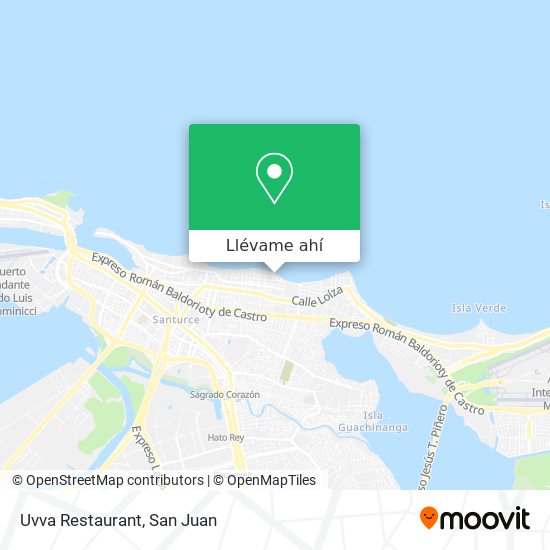 Mapa de Uvva Restaurant
