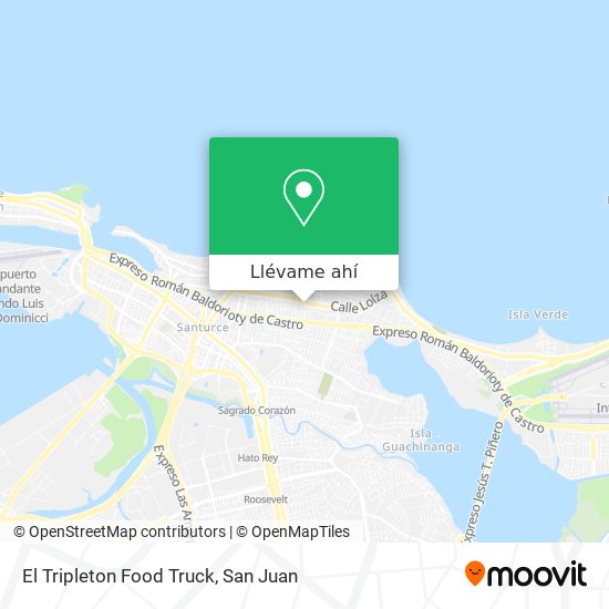 Mapa de El Tripleton Food Truck
